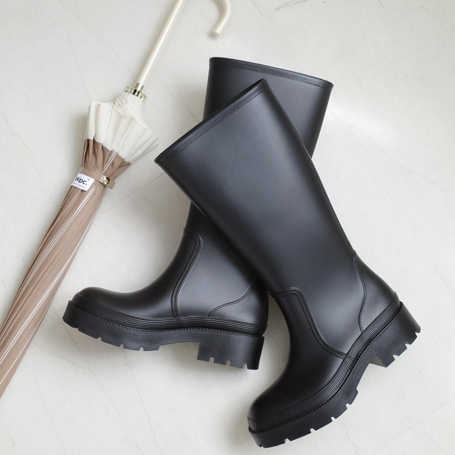 ブーツ 長靴 レインシューズ レディース ボリュームソール ロングレインブーツ 柔らか 雨晴れ兼用 アミアミ | AmiAmi | 03