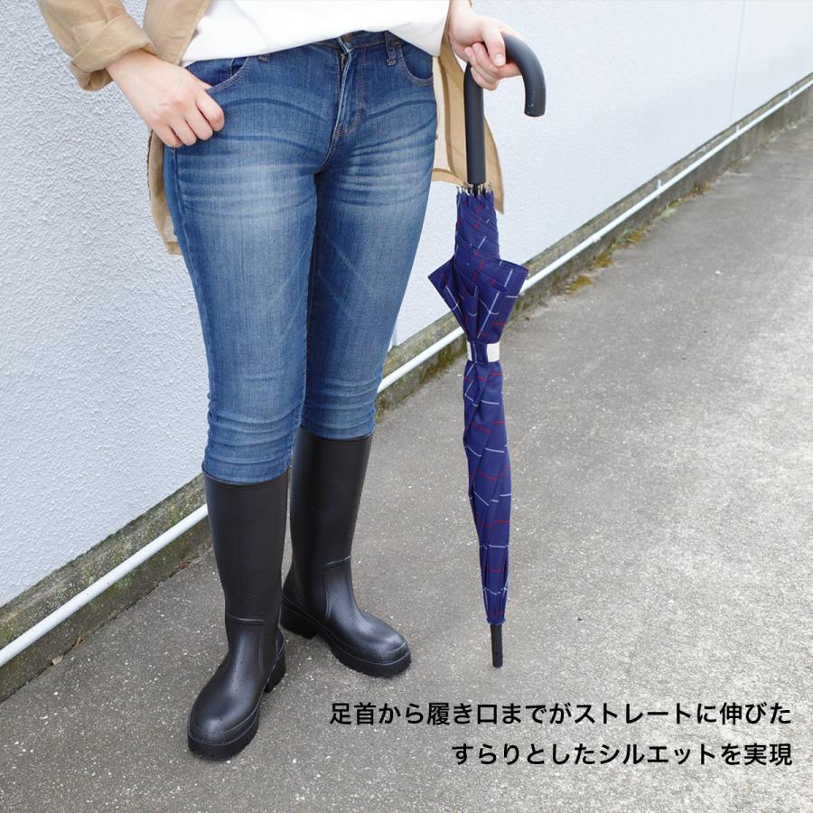 ブーツ 長靴 レインシューズ レディース ボリュームソール ロングレインブーツ 柔らか 雨晴れ兼用 アミアミ | AmiAmi | 04