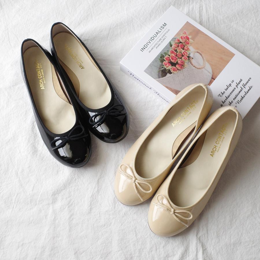 バレエシューズ パンプス レディース リボンモチーフ フラット 春夏