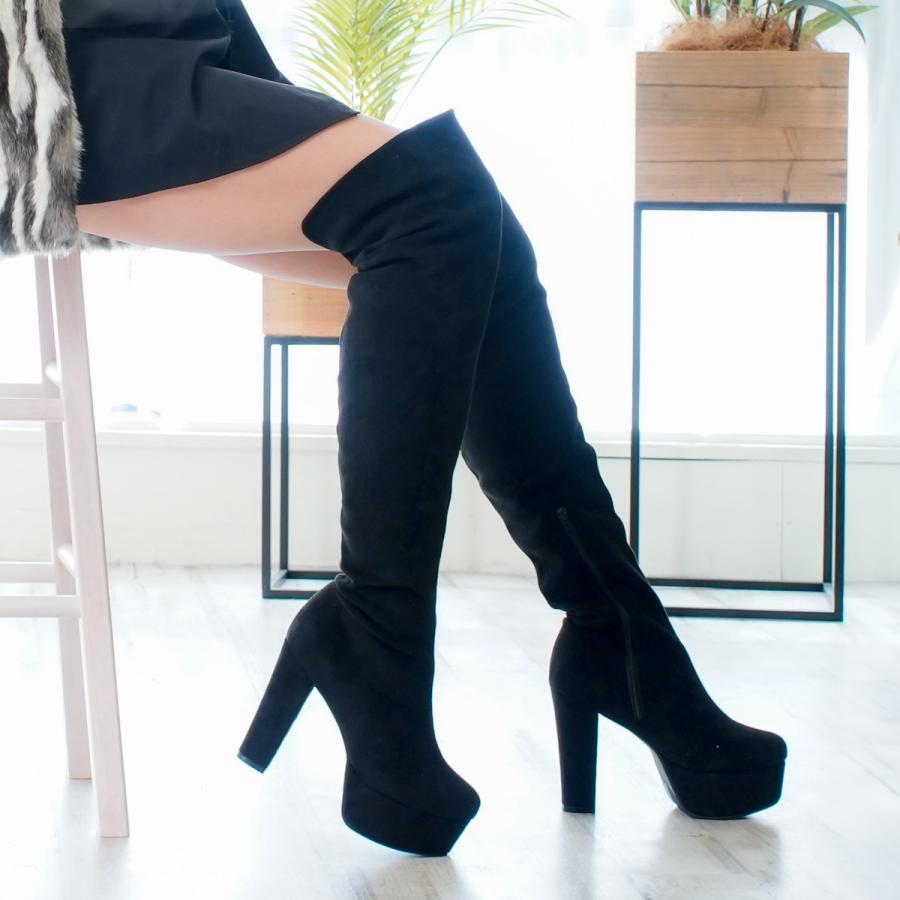 ジェリーガール（Jerry Girl） ニーハイブーツ 厚底 レディース 歩き