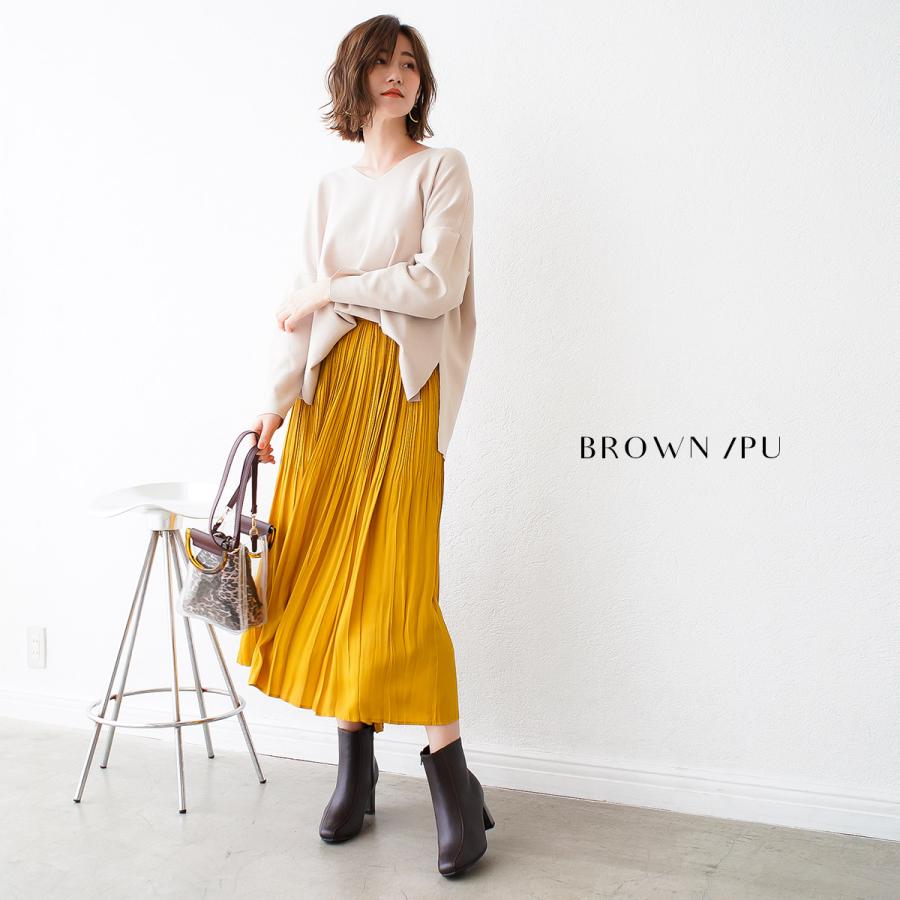 スクエアトゥ べっ甲ヒール ショートブーツ レディース 秋冬 痛くない 歩きやすい アミアミ | AmiAmi | 17