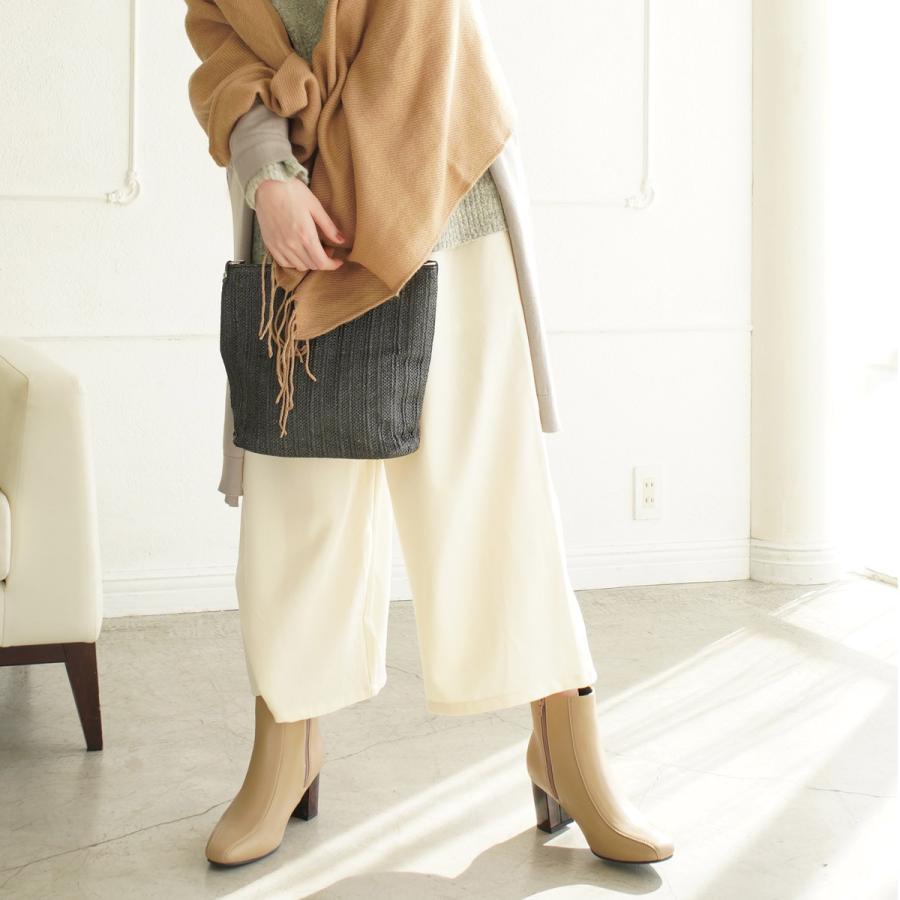 スクエアトゥ べっ甲ヒール ショートブーツ レディース 秋冬 痛くない 歩きやすい アミアミ | AmiAmi | 22