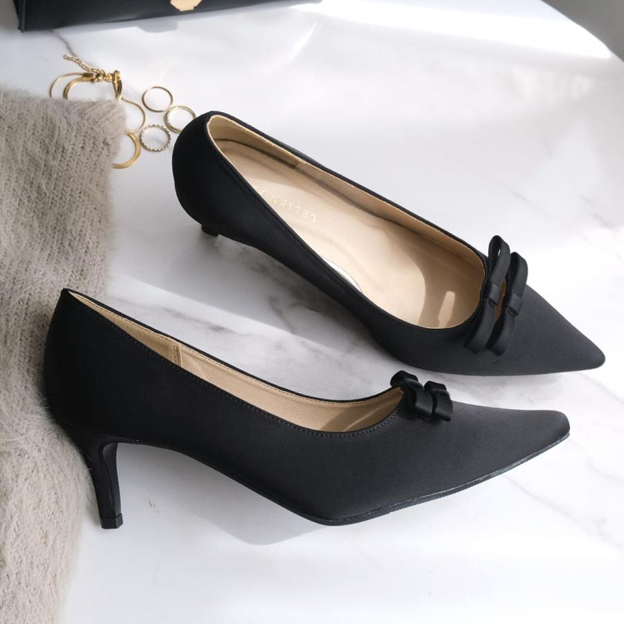 パンプス ダブルリボン ポインテッドトゥレディース 6センチヒール  痛くない 滑らないamiamiアミアミ | AmiAmi | 16