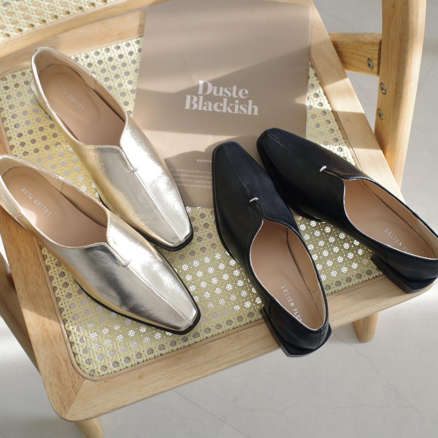 AmiAmi（アミアミ） スクエアトゥ Vカット パンプス レディース 歩き