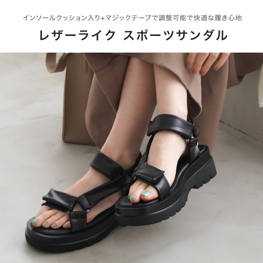 AmiAmi（アミアミ） サンダル レディース レザーライク スポーツ