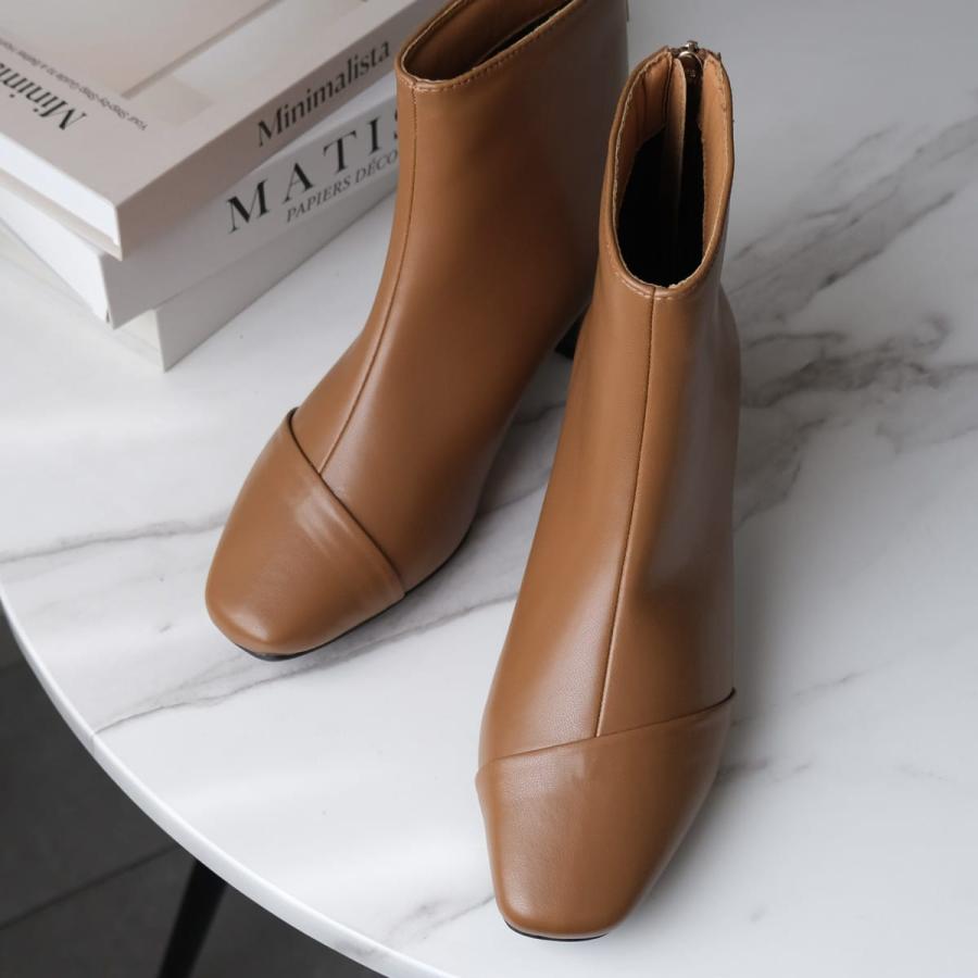 ショートブーツ レディース スクエアトゥ バックファスナー 秋冬 ショート スエード ルリアンプラスamiamiアミアミ | AmiAmi | 23