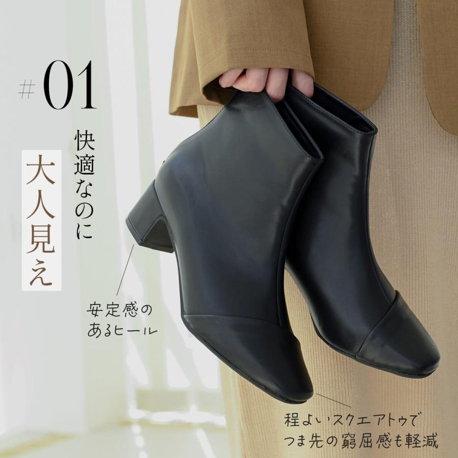 ショートブーツ レディース スクエアトゥ バックファスナー 秋冬 ショート スエード ルリアンプラスamiamiアミアミ | AmiAmi | 11