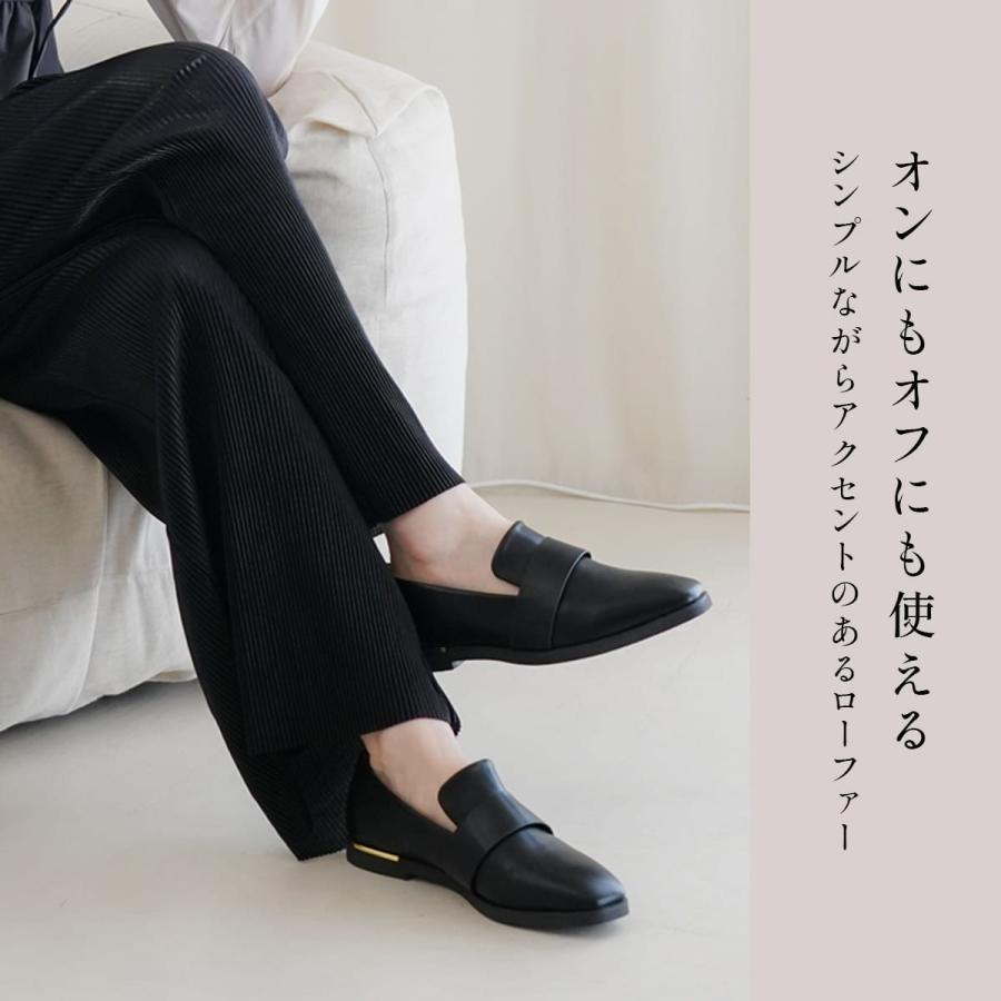 AmiAmi（アミアミ） ローファー スクエアトゥ レディース 甲深 履き