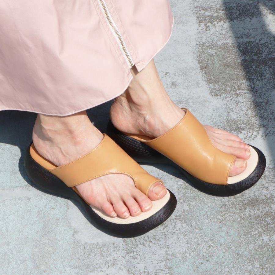 アシメトングサンダル レディース 春夏 外反母趾 コンフォート