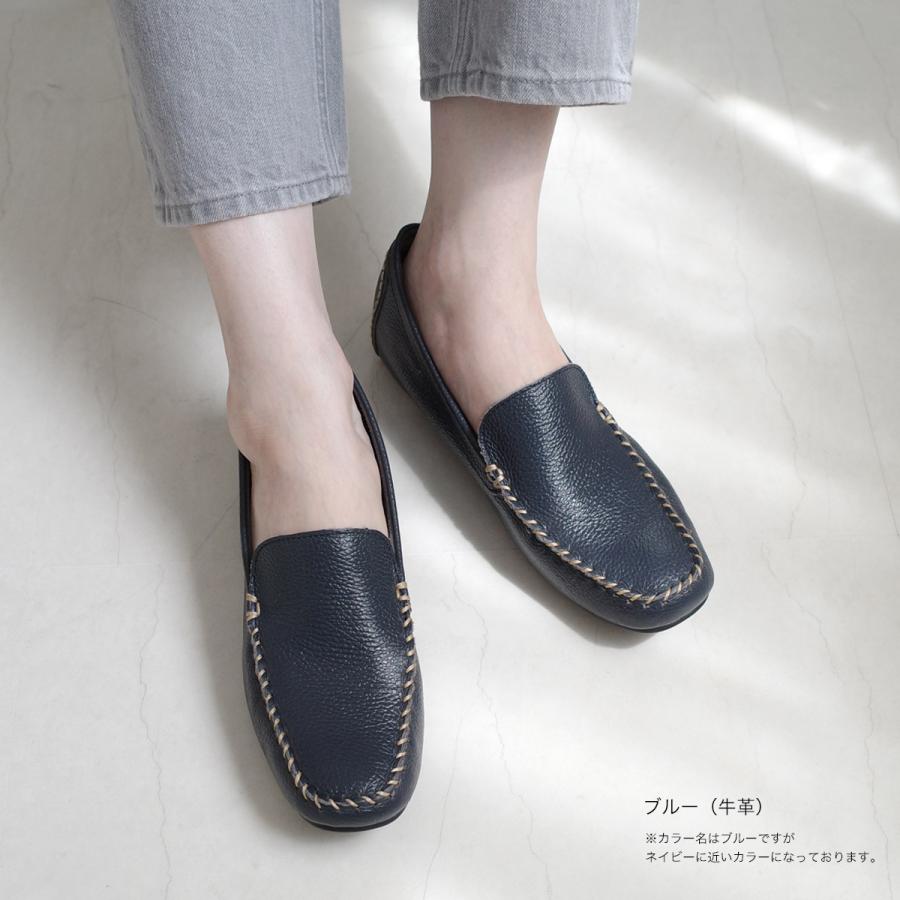 ローファードライビングシューズ 柔らか本革 シンプル 本革 SlV 3