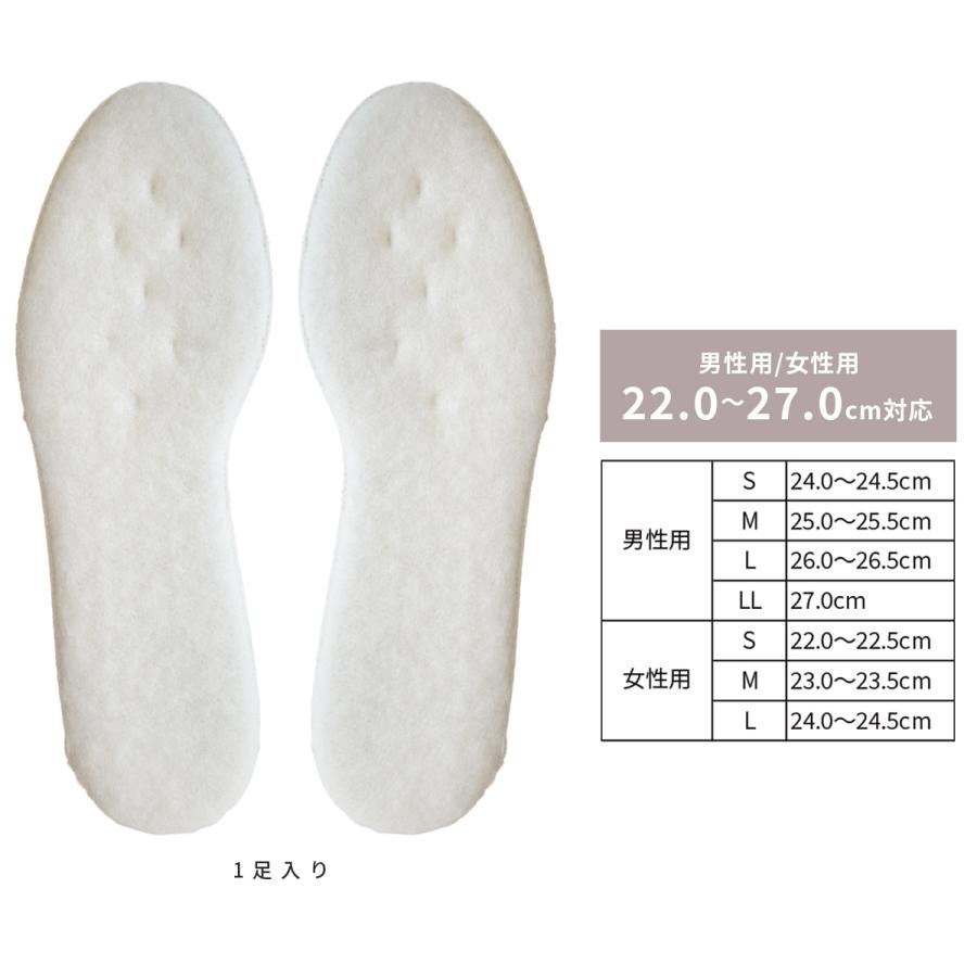 is-fit 暖敷 ウール インソール 中敷き 靴 男性用 女性用 秋冬