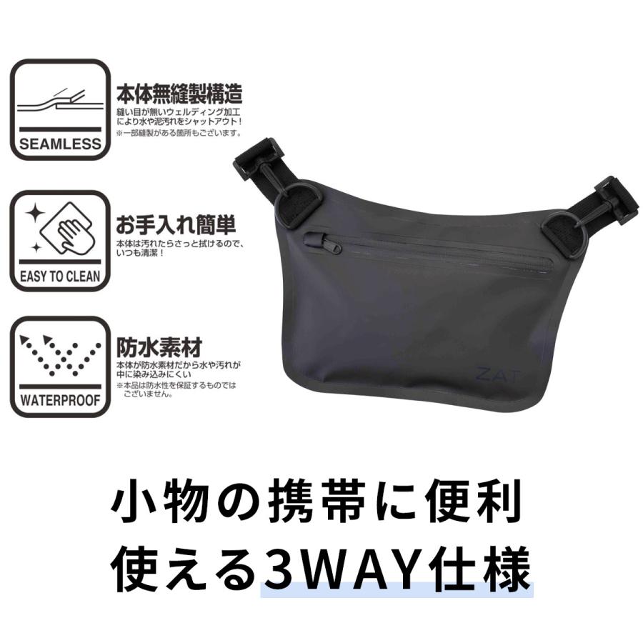 ZAT（ザット） 3WAY サコッシュ ボディバッグ ウエストポーチ 男女兼用