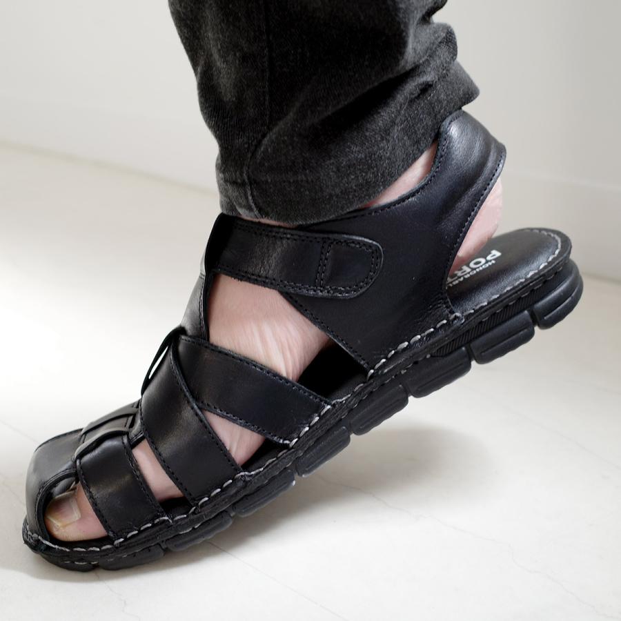 本革 タウンカジュアル サンダル メンズ 天然皮革 軽量 軽い