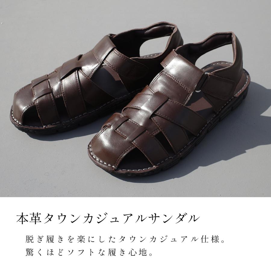 Jacques Soloviereグルカサンダル レザー27.5黒 本革 メンズ Jacques