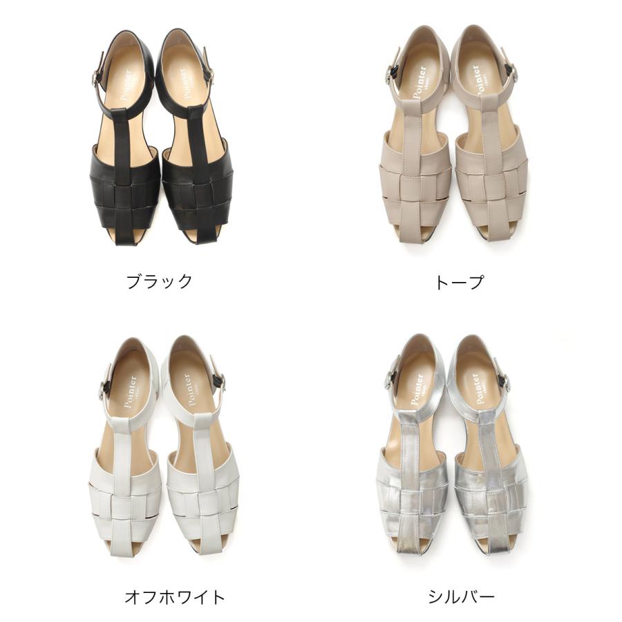 サンダル レディース 本革 グルカサンダル 痛くない 歩きやすい おしゃれ 柔らかい ローヒール 1.5cm 通勤  仕事 ポインター amiami アミアミの画像
