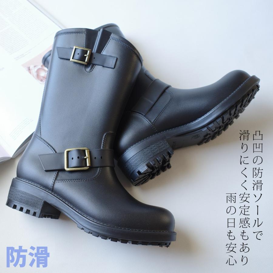 AmiAmi（アミアミ） レインブーツ レディース ショート エンジニア