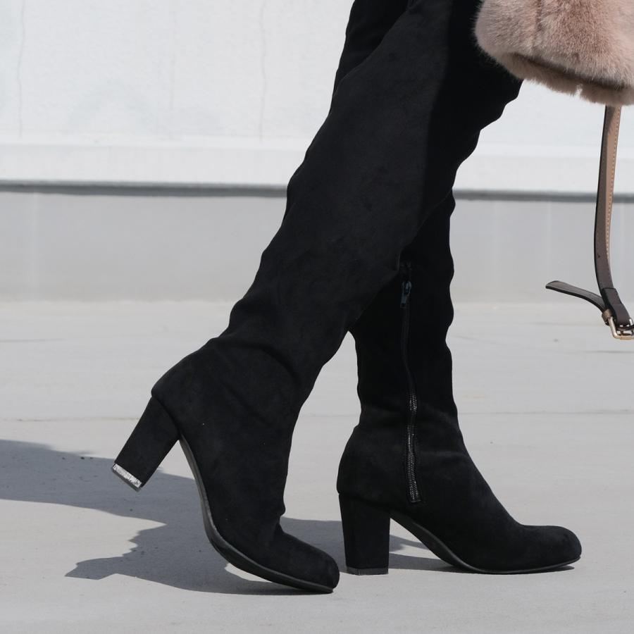 AmiAmi（アミアミ） ブーツ レディース ストレッチ ニーハイブーツ