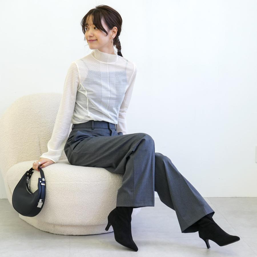 ブーツ レディース ポインテッドトゥ ストレッチ 伸縮 美脚 ピンヒール シンプル アミアミ