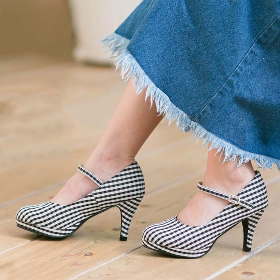 プラットフォームワンストラップパンプス レディース 9cmヒール エナメル スエード 花柄 脚長 美脚 厚底 ハイヒール ストーム ラウンドトゥ 結婚式 パーティ アミアミpaypayモール店 通販 Paypayモール