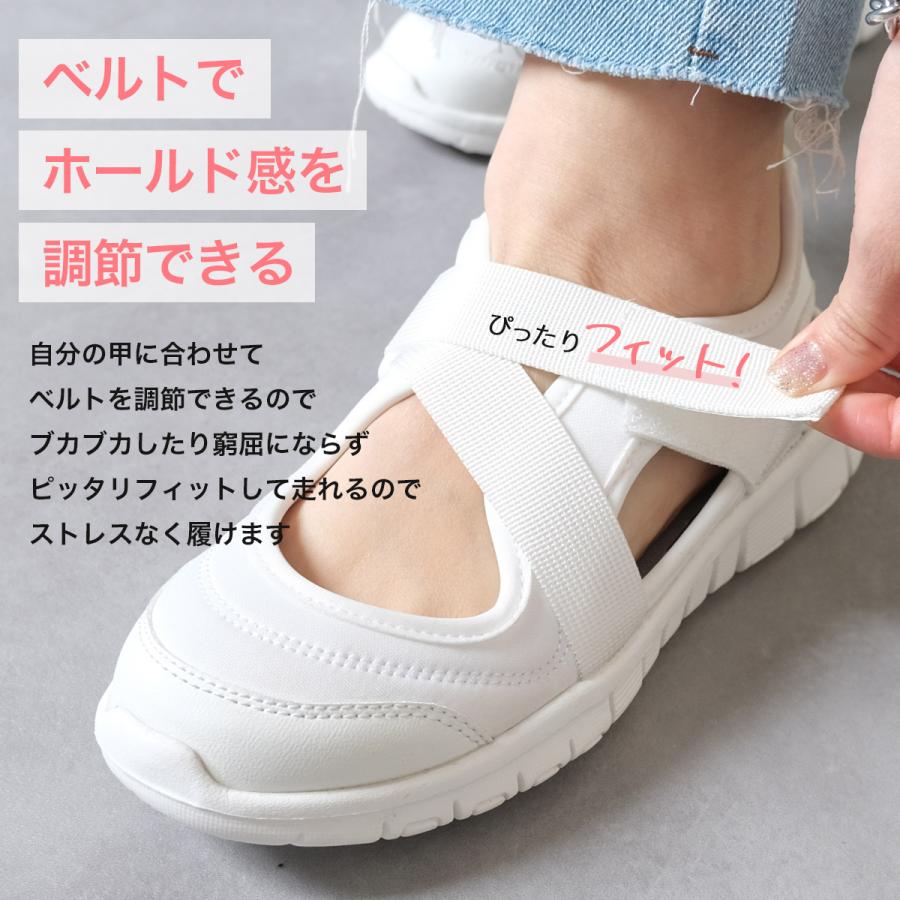サンダル レディース 軽量 ナースシューズ コンフォート 走れる