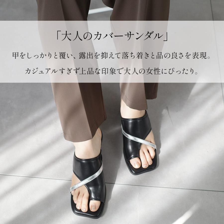 AmiAmi（アミアミ） サンダル レディース ミュール オブリークトゥ 5