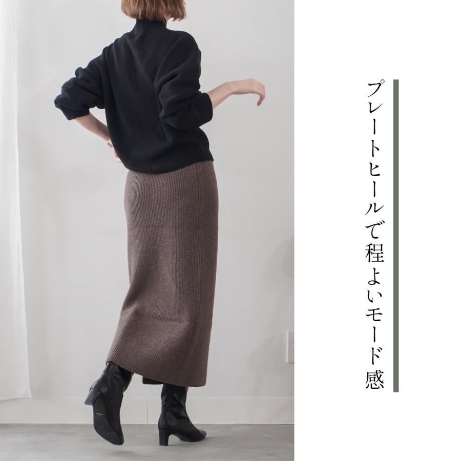 ロングブーツ レディース スクエアトゥ プレートヒール 痛くない 歩きやすい スムースamiamiアミアミ | AmiAmi | 14