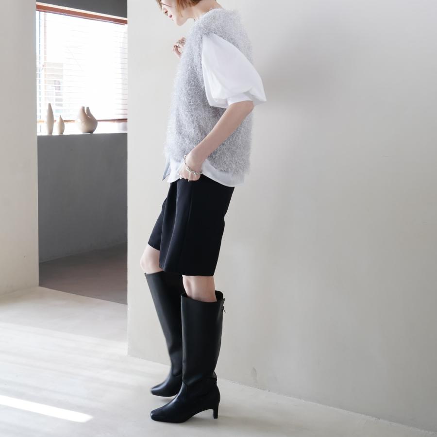 ロングブーツ レディース スクエアトゥ プレートヒール 痛くない 歩きやすい スムースamiamiアミアミ | AmiAmi | 20