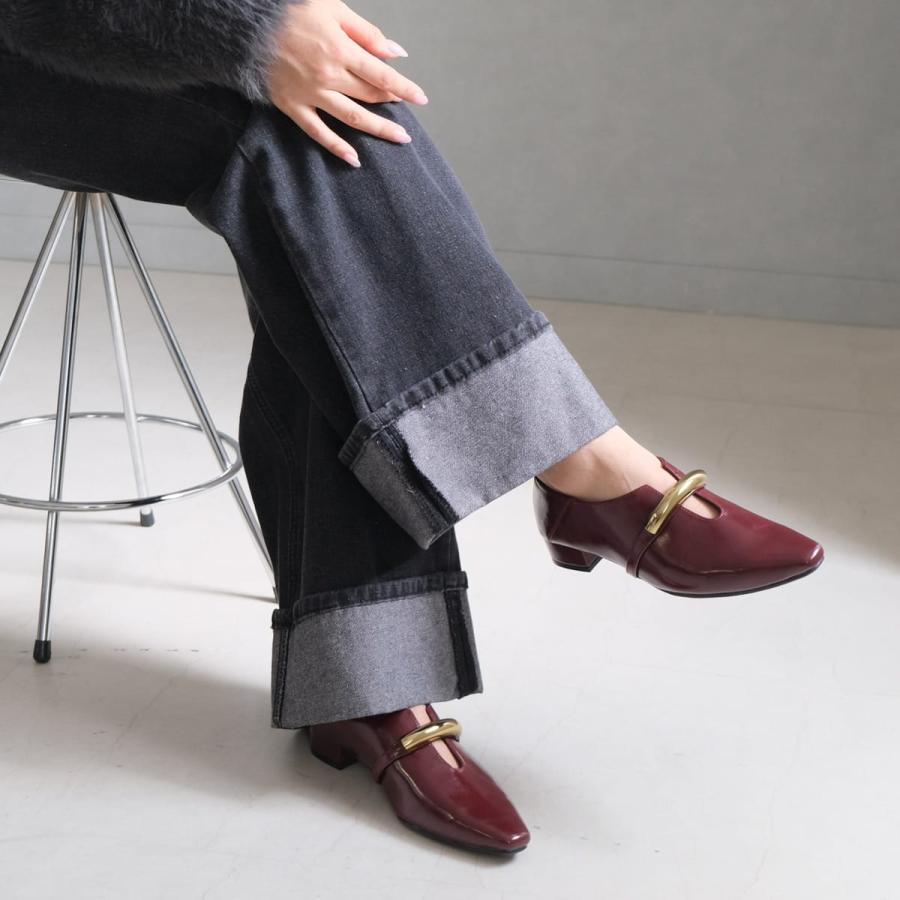 ソフトスクエア ゴールドモチーフ パンプス ローヒール バブーシュ レディース 痛くない 疲れない amiamiアミアミ | AmiAmi | 20