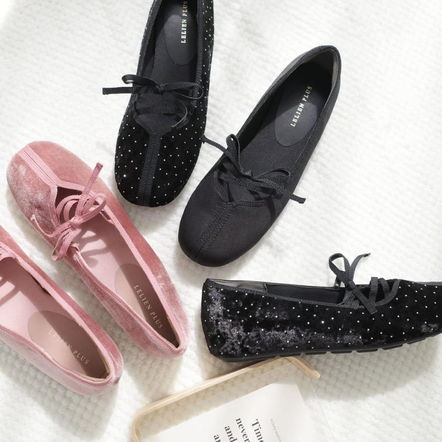 AmiAmi（アミアミ） バレエシューズ レースアップ レディース 秋冬