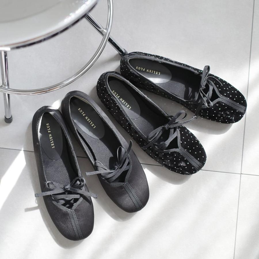 AmiAmi（アミアミ） バレエシューズ レースアップ レディース 秋冬