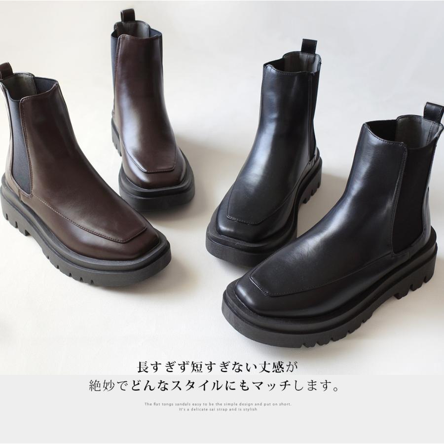 AmiAmi サイドゴアブーツ ショートブーツ レディース チェルシー