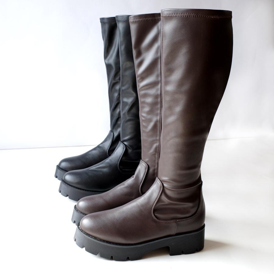 ストレッチ ロングブーツ レディース 秋冬 F厚底 トラックソール amiamiアミアミ | AmiAmi | 16