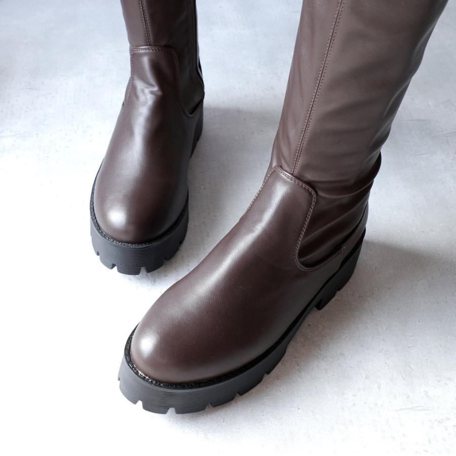 ストレッチ ロングブーツ レディース 秋冬 F厚底 トラックソール amiamiアミアミ | AmiAmi | 17