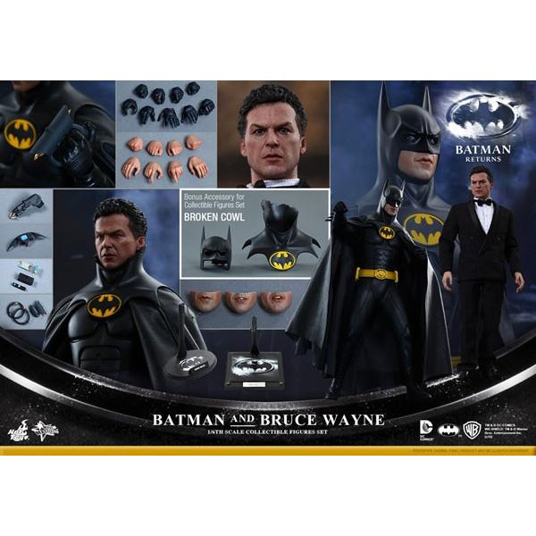 ホットトイズ バットマン　ブルース・ウェイン　フィギュア　2体セット　ジャンク ホットトイズ バットマン ブルース・ウェイン フィギュア 2体
