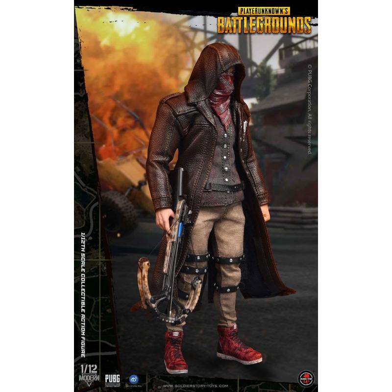 1/12 コレクティブルアクションフィギュア PUBG トレンチコート