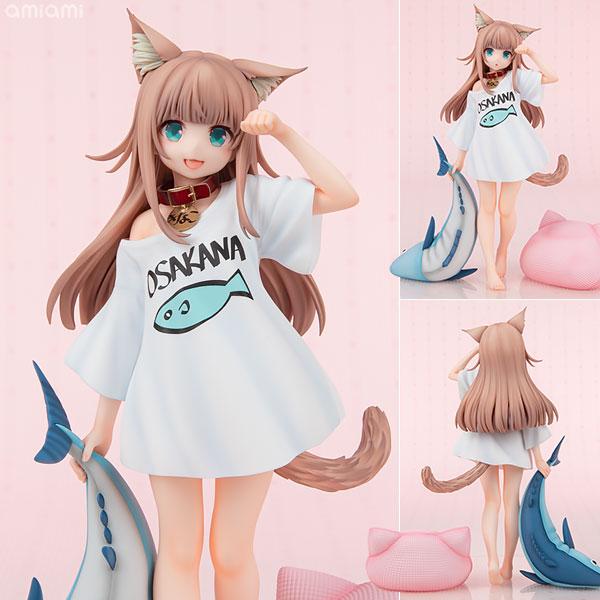 ハワイアン猫型フィギュア女の子 Good LuckHawaii 限定販売】【特典】うちのねこが女の子でかわいい「きなこ」〜おはよう