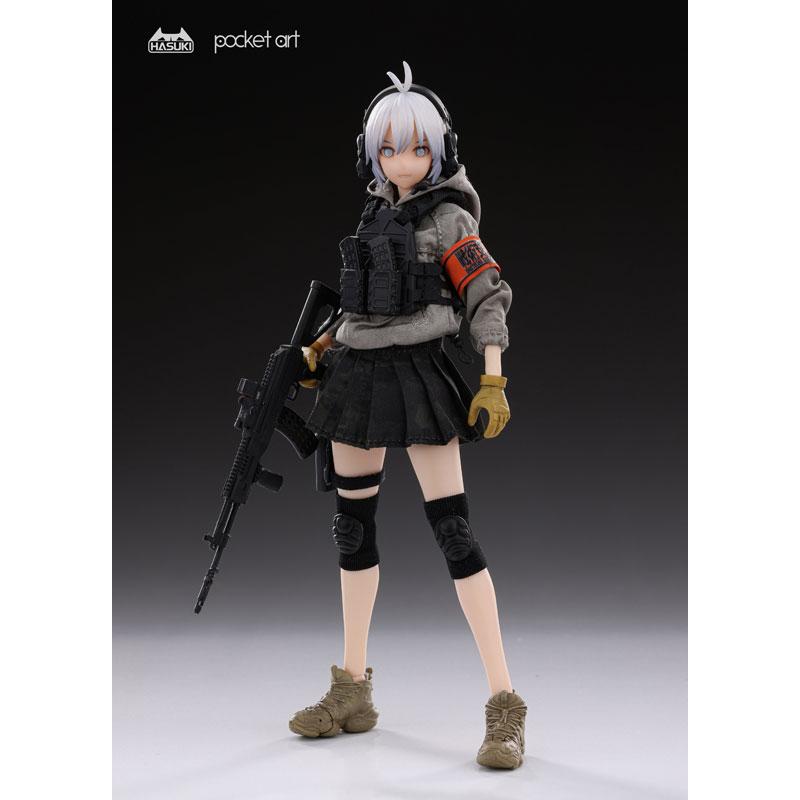 HASUKI POCKET ART SERIES PA003 波部サーシャ pocket artシリーズ PA003 ライフルマン 波部サーシャ 1/12 完成品