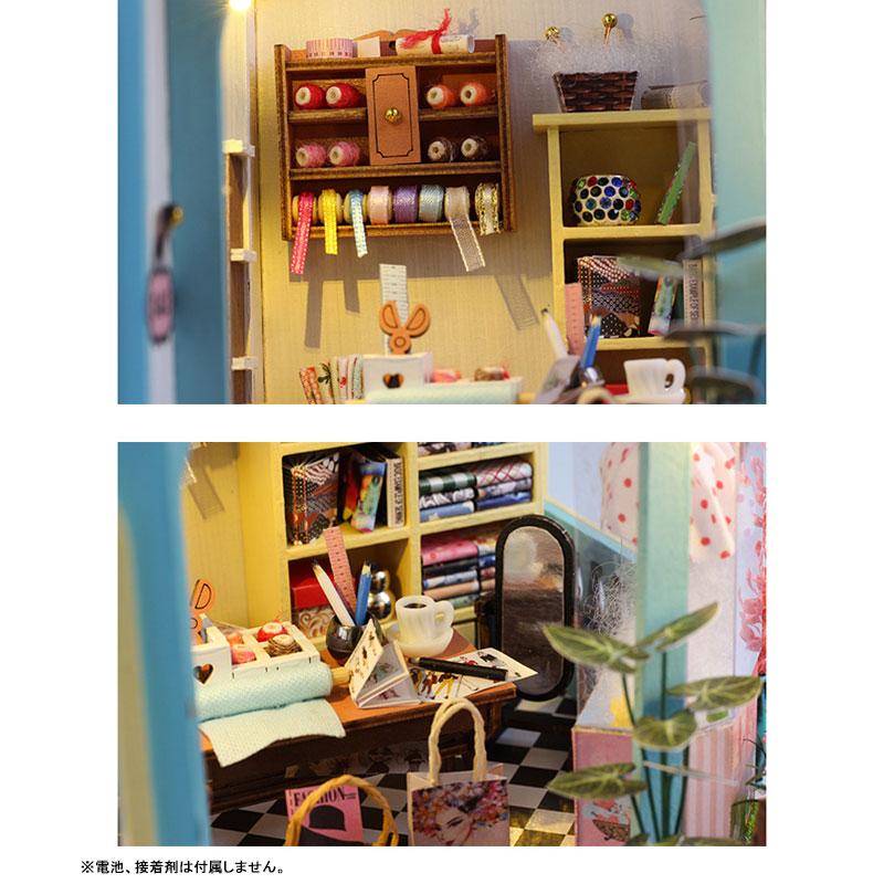 ミニチュアドールハウス マリの仕立て屋 手作りキット[CUTE ROOM 