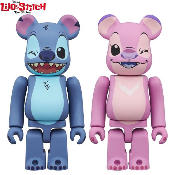BE@RBRICK STITCH ＆ ANGEL 2PCS SET 『Lilo ＆ Stitch： The Series』 [メディコムトイ]