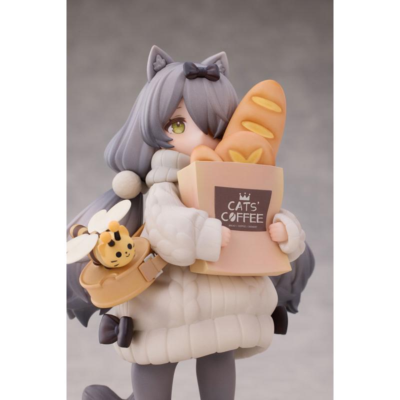 『ティータイム キャッツ シーン』にゃん町“パン屋”店員＆お客セット 完成品 美少女フィギュア】『ティータイム キャッツ シーン』 にゃん町 “パン