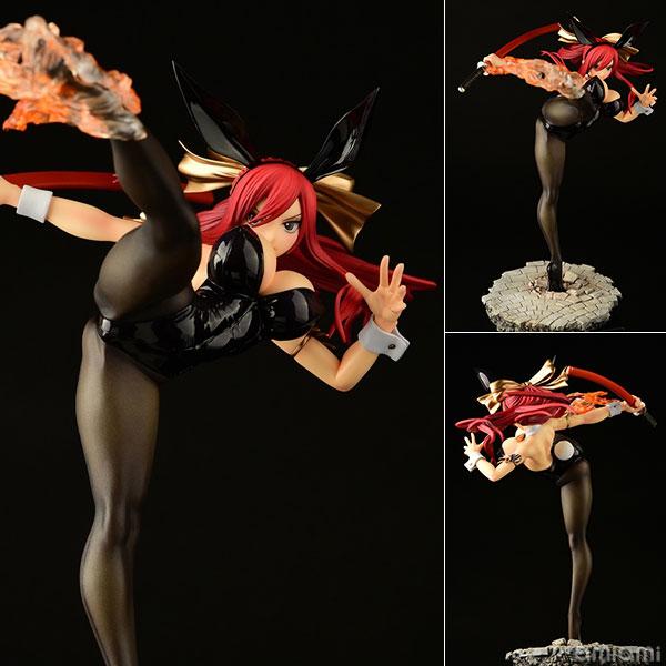 FAIRY TAIL エルザ・スカーレット ハイキックver.黒兎 1/6 完成品