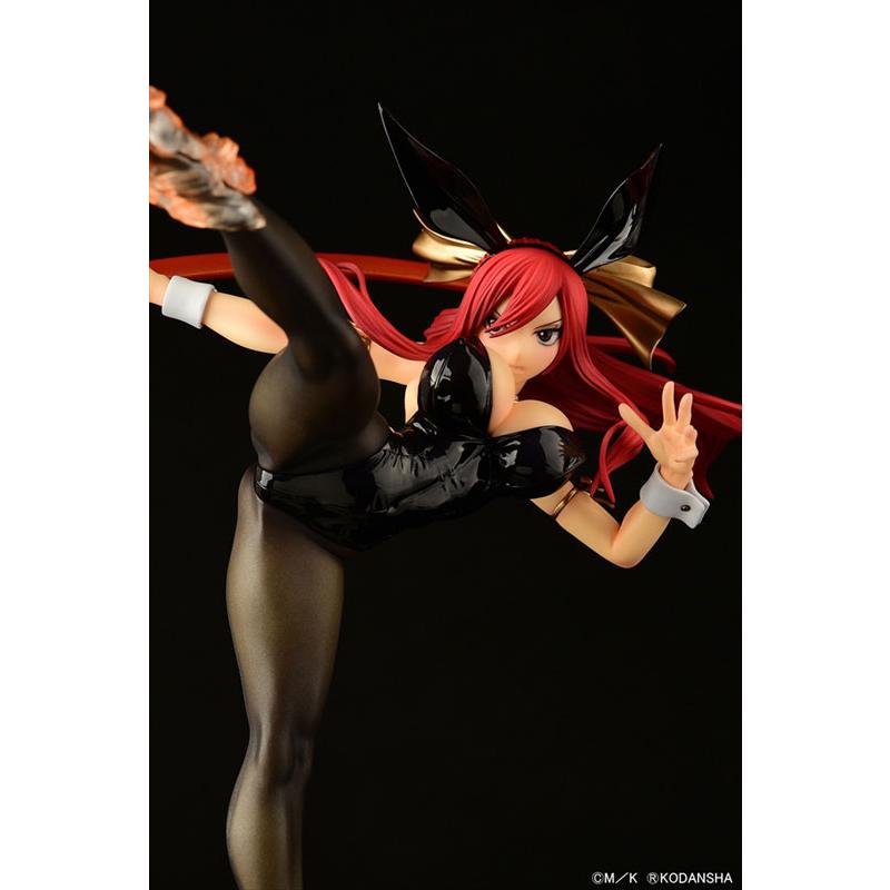 FAIRY TAIL エルザ・スカーレット ハイキックver.黒兎 1/6 完成品