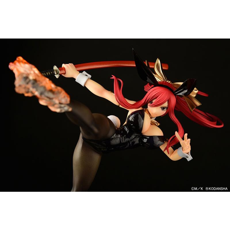FAIRY TAIL エルザ・スカーレット ハイキックver.黒兎 1/6 完成品