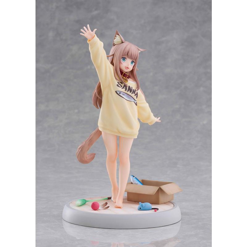 うちのねこが女の子でかわいい 「きなこ」〜あそんでVer.〜 1/6 完成品