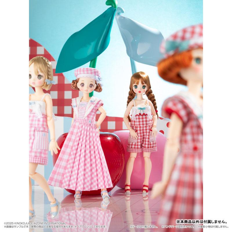 ⭐︎みゆBaー　チェリーワンピース➕お人形 アゾンインターナショナル 1/6スケール用 BonBons チェリー＆ギンガム