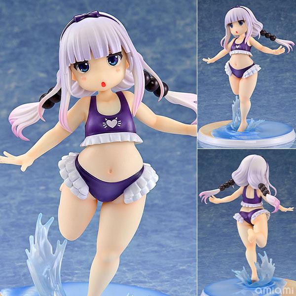 小林さんちのメイドラゴン カンナカムイ はまべでウキウキ水着Ver.(紫) 1/6 完成品フィギュア[回天堂]【送料無料】《発売済・在庫品》_1