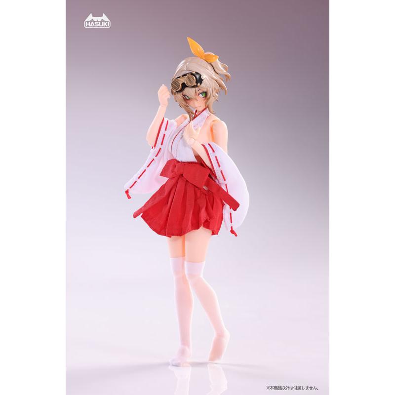 注文受付  巫女さんセット ドール用 ドール用コスチューム CS019 巫女服セット(ドール用)[HASUKI]《発売済