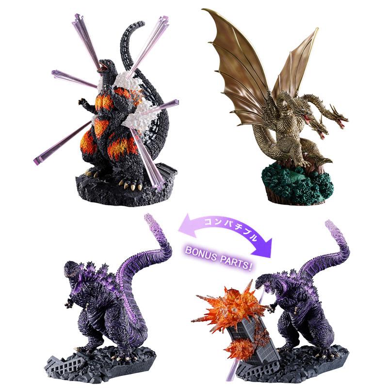 ゴジラ ジオラマフィギュア5体セット メガギラス ヘドラ 逆襲 限定販売】プチラマEX ゴジラ01[特典付きセット][メガハウス]《11月