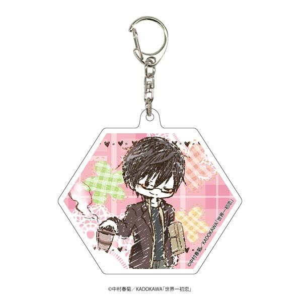 G】世界一初恋 アクリルキーホルダー 缶バッジ キャラレザーチャーム