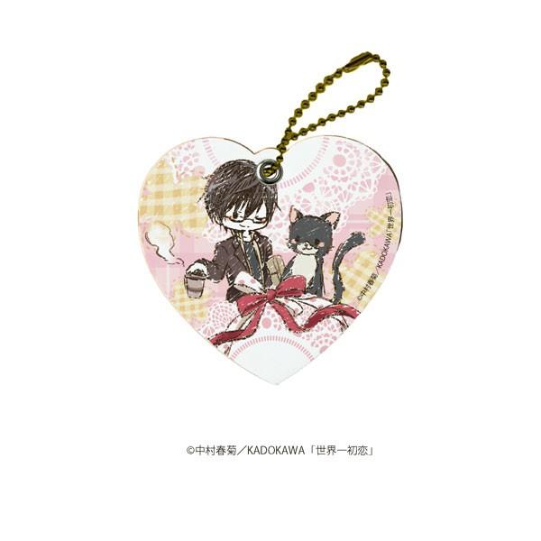 H】世界一初恋 アクリルキーホルダー 缶バッジ キャラレザーチャーム
